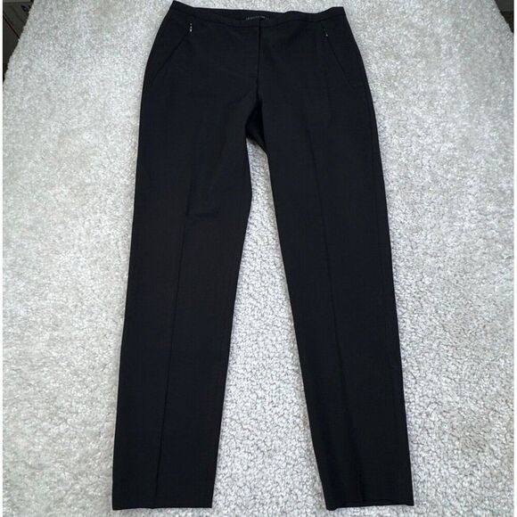 Lafayette 148 New York Black Ankle Pant Zip Pockets - Picture 1 of 10